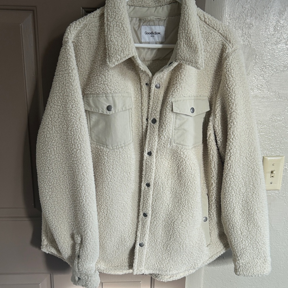 Goodfellow & Co Men's Off-White Sherpa Jacket